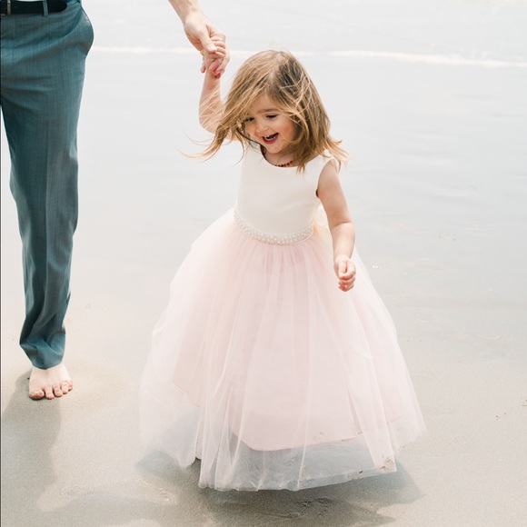 Silk Top Tulle Bottom Dress - Picture 5 of 12